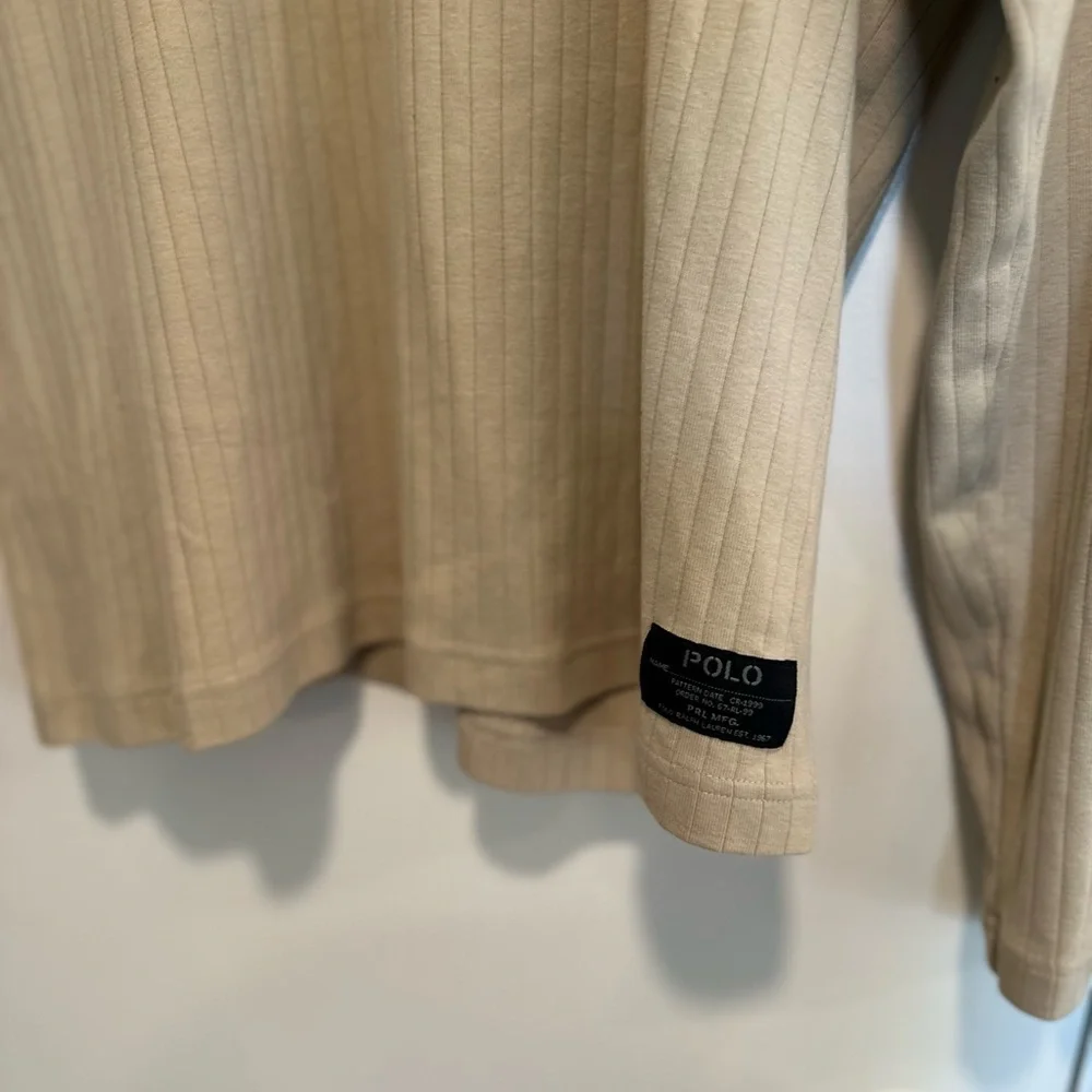 Polo Ralph Lauren Men’s Sz:XXL Tan 100% Cotton Round Neck long sleeve top.